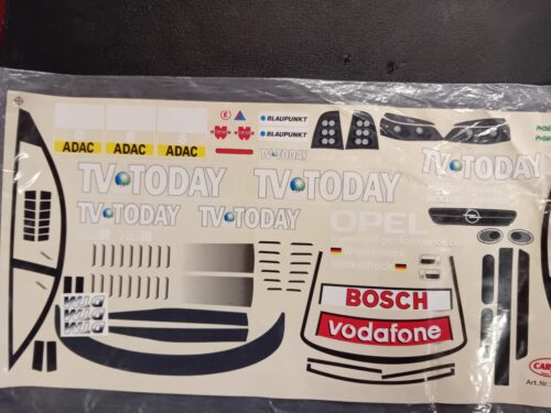 Carson 69188 stickerset Opel Astra V8 TV Today Winkelhock No.8 DTM 2002