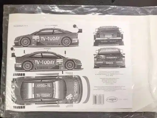 Carson 69188 stickerset Opel Astra V8 TV Today Winkelhock No.8 DTM 2002