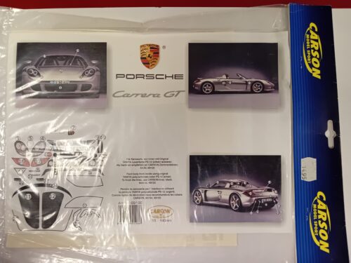 Carson 69196 Stickerset Porsche Carrera GT 1:10