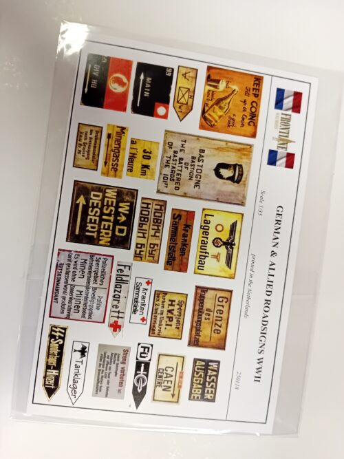 Frontline scale models 250118 German & Allied roadsigns WWII nr 4