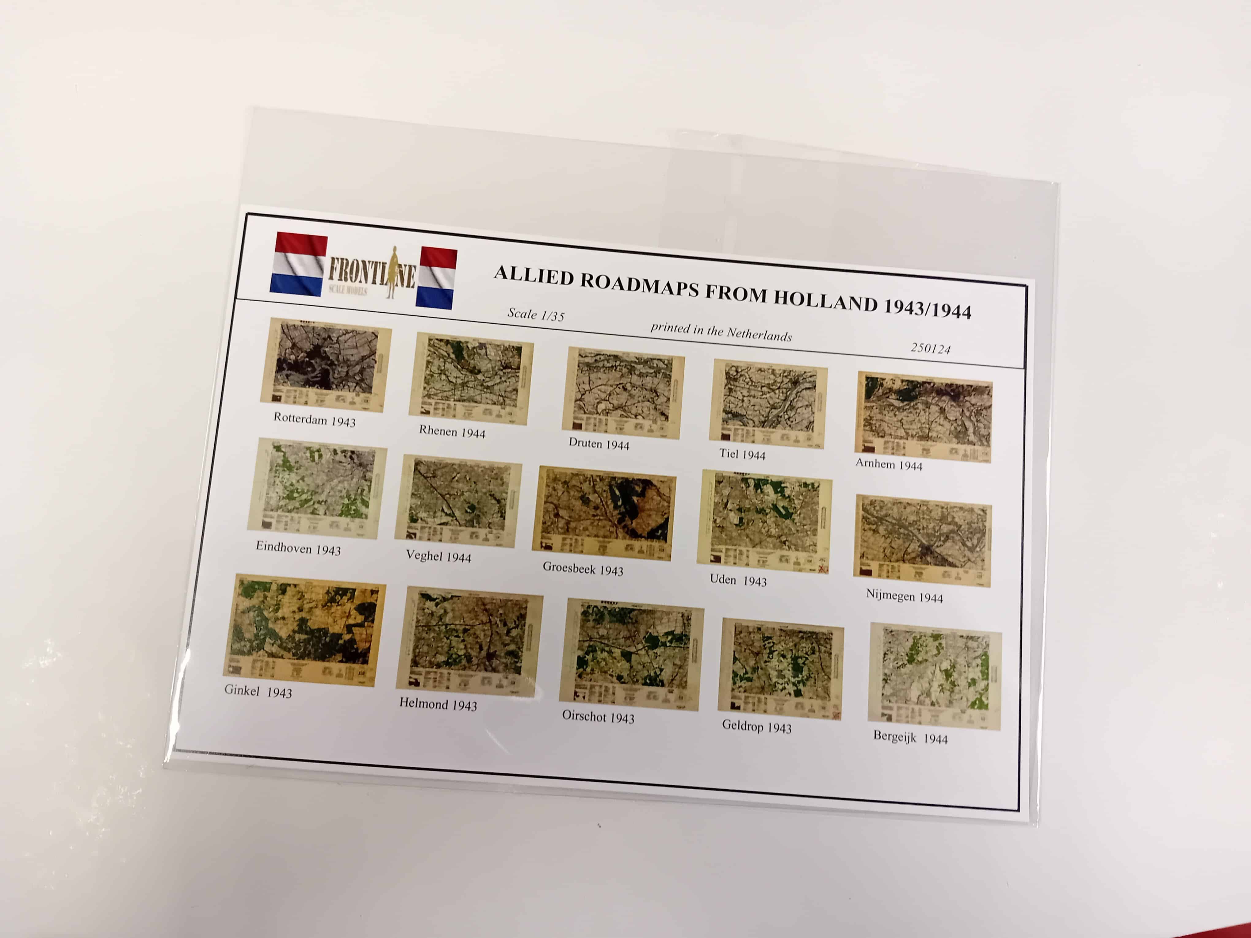 Frontline scale models 250124 Allied roadmaps from Holland WWII