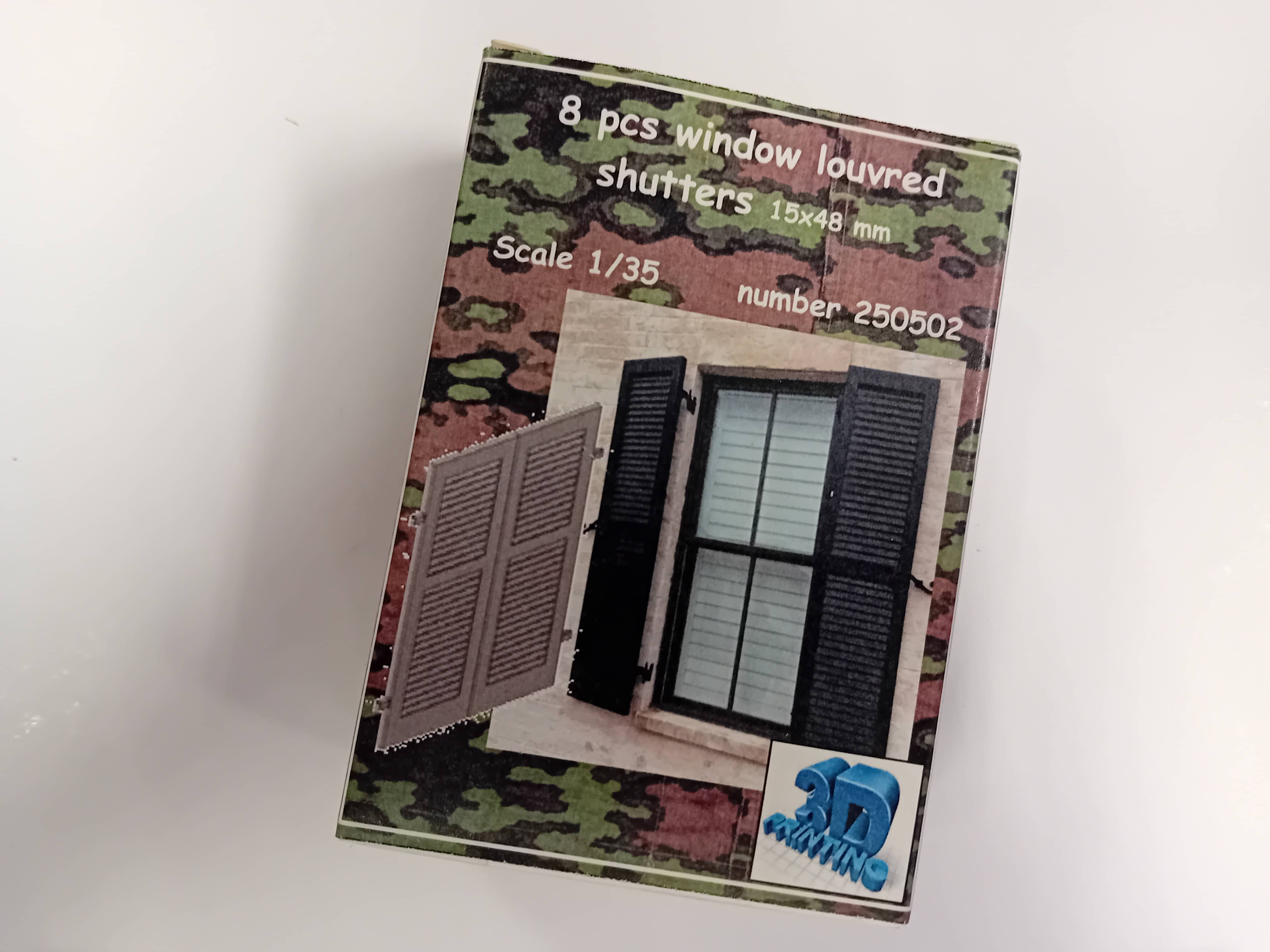 Frontline scale models 250502 8 pcs windows louvred shutters