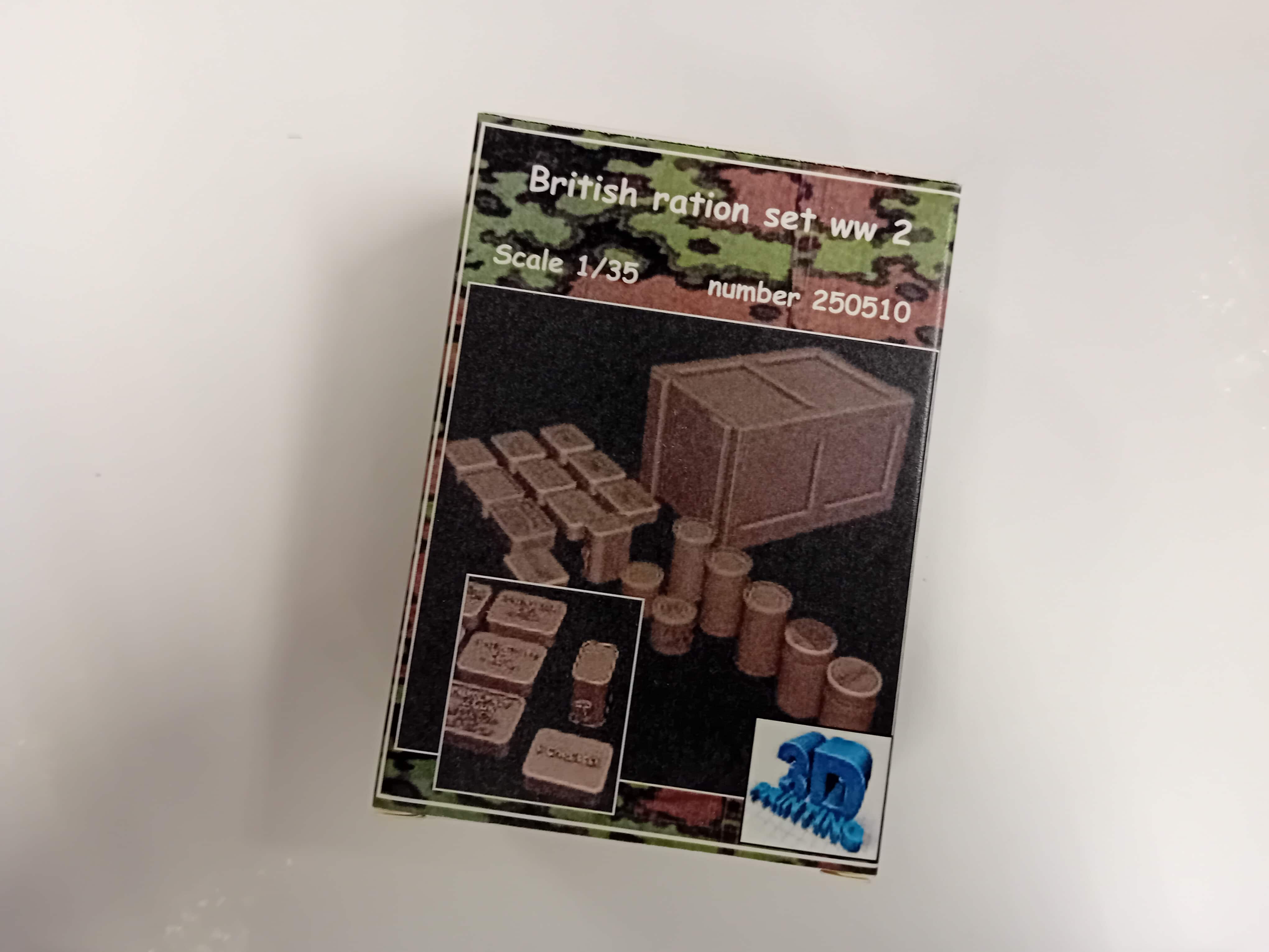 Frontline scale models 250510 British ration set WW2