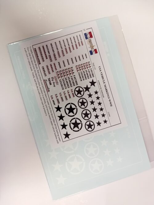 Frontline scale models 252001 USA vehicle markings WWII decals