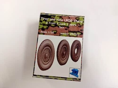 Frontline scale models 253513 Tires and rims LRDG chevy