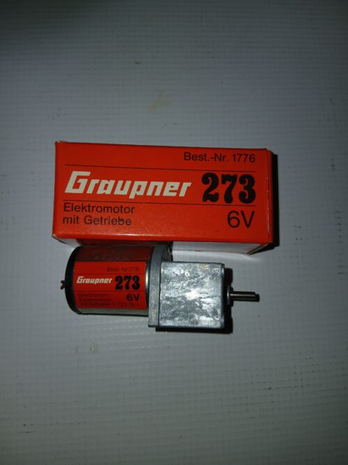 Graupner 1776 Elektromoter met tandwieloverbrenging 6 v