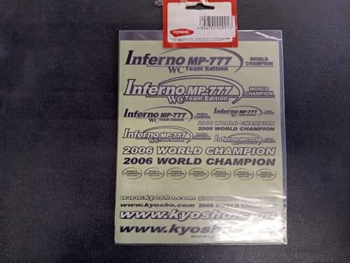 Kyosho inferno decals IFW600