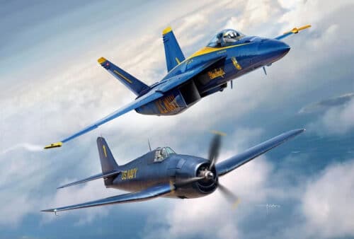 revell 05613 Blue Angels 80 years F/A-18E Super Hornet & F6F-5 Hellcat