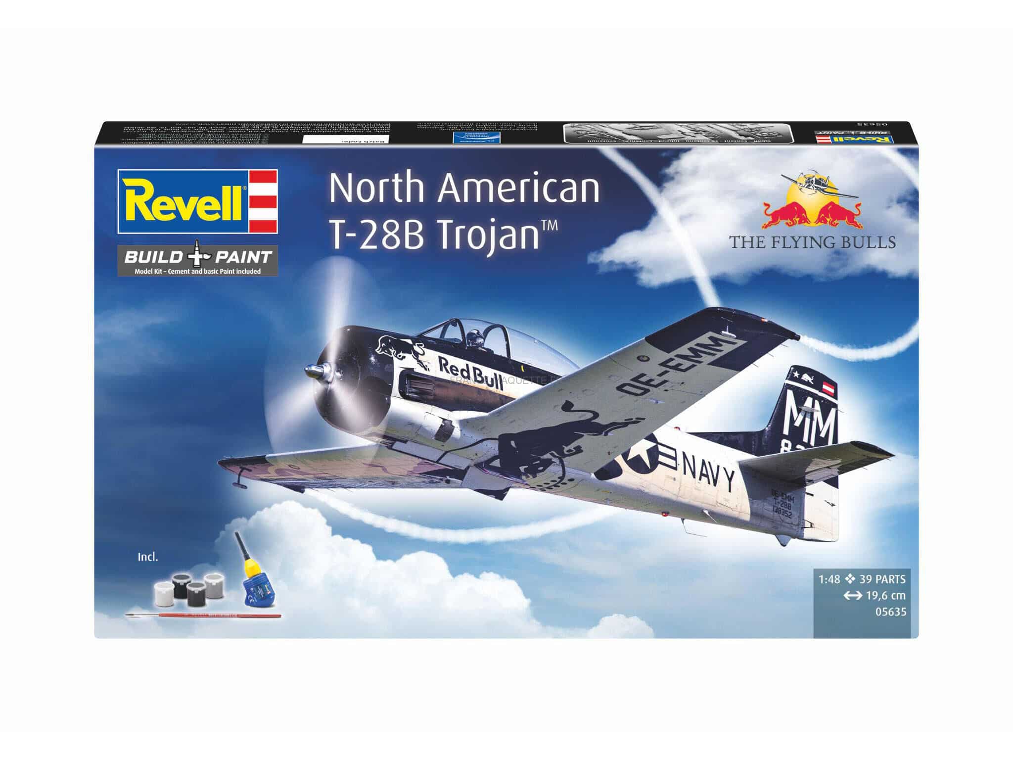 REVELL 05635 Cadeauset Flying Bulls T-28B Trojan verf en lijm inbegrepen
