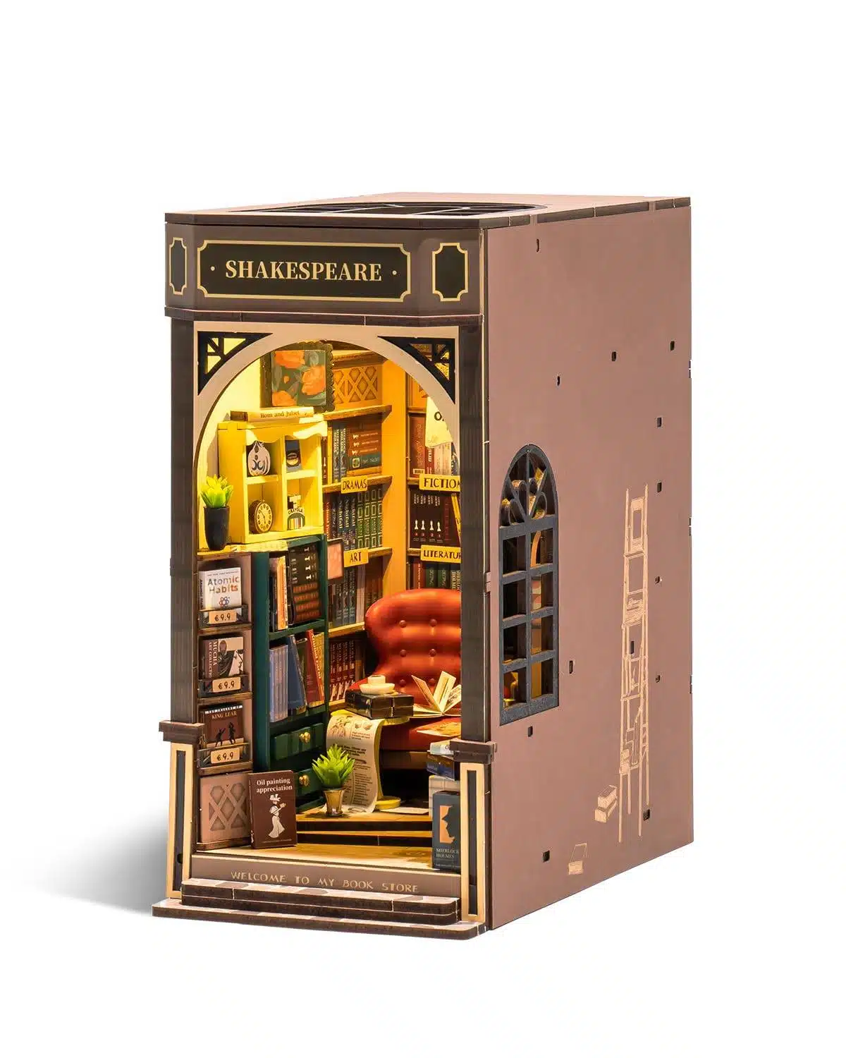 Robotime TGB07 Book Nook Shakespeare's Bookstore