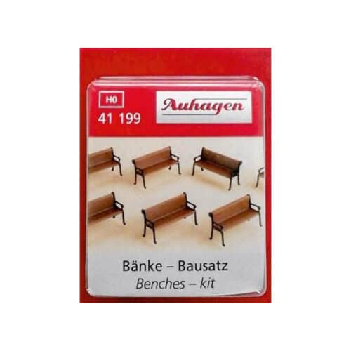 Auhagen 41199 H0 zitbank voor buiten (8 stuks) Bouwpakket