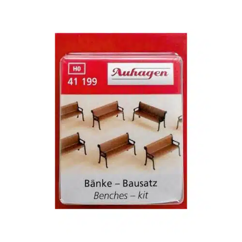 Auhagen 41199 H0 zitbank voor buiten (8 stuks) Bouwpakket