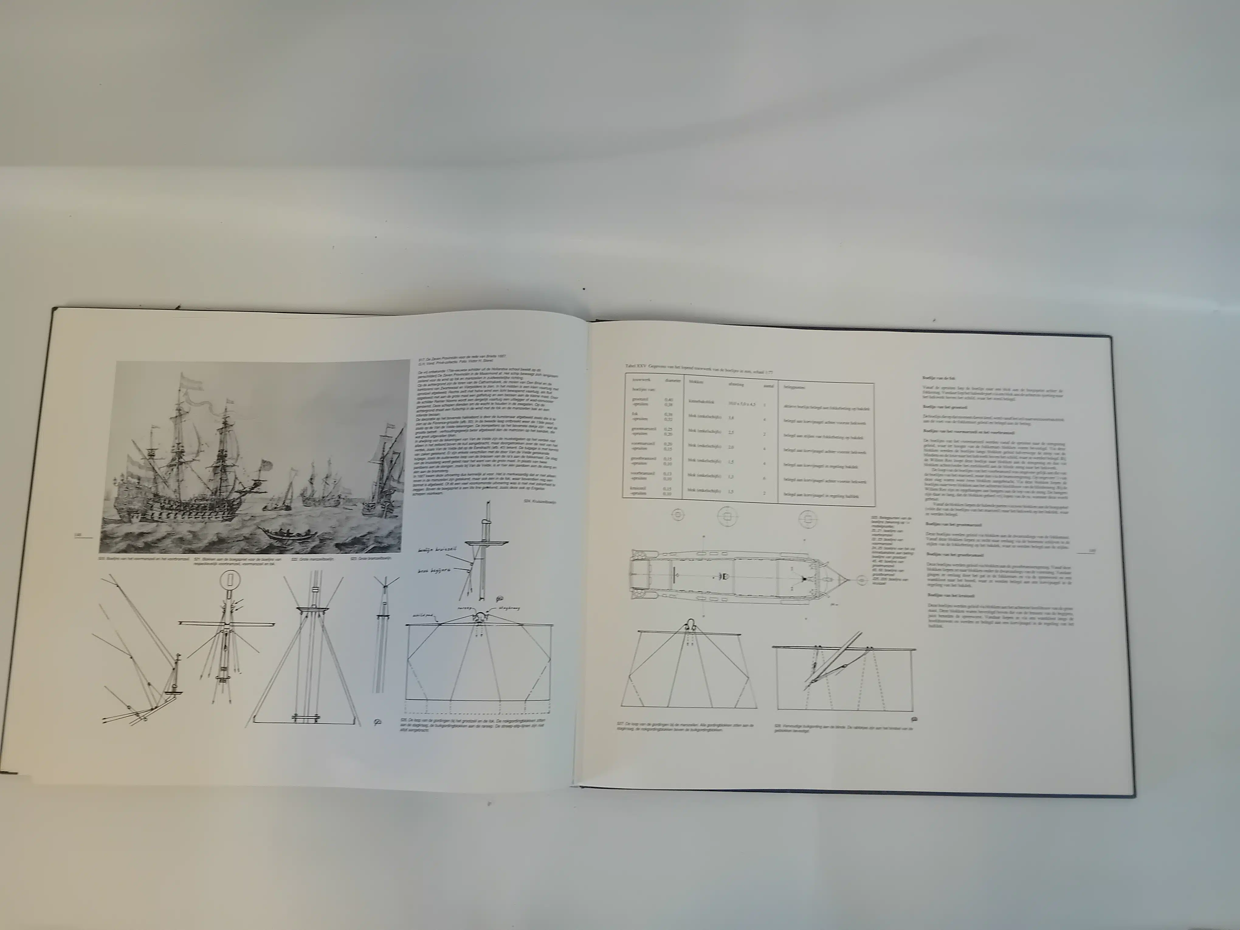 Boek en bouwtekeningen De Zeven Provincien door G.C Dik