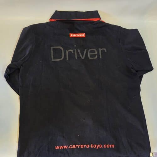 Carrera Polo zwart /rood lange mouw L