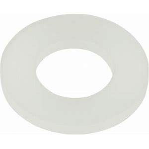 Kunststof vlakke sluitring nylon 6,4 X 12 mm