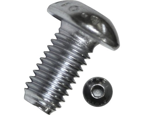 Laagbolkop bout RVS inbus m 3 X 25 mm 10 St