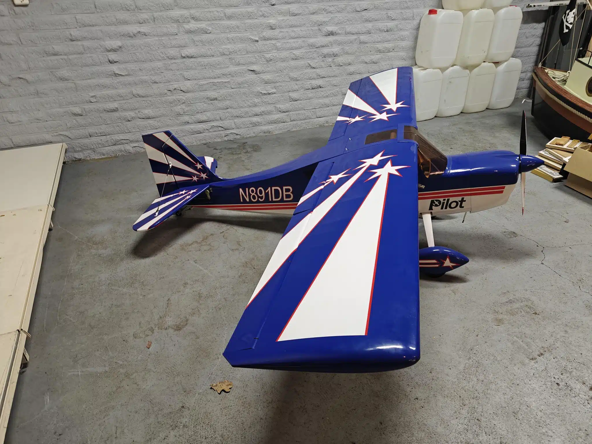pilot rc decathlon 107 Blauw Wit