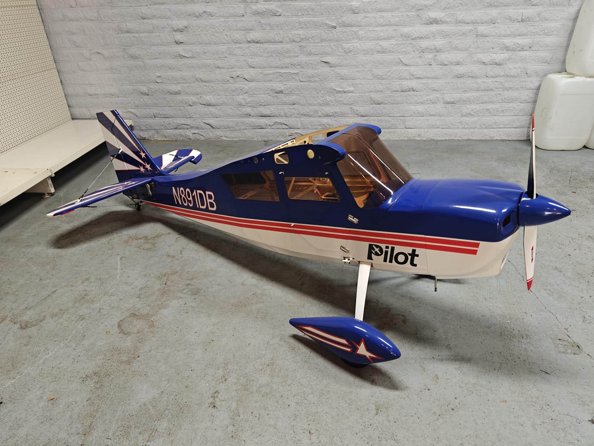 pilot rc decathlon 107 Blauw Wit