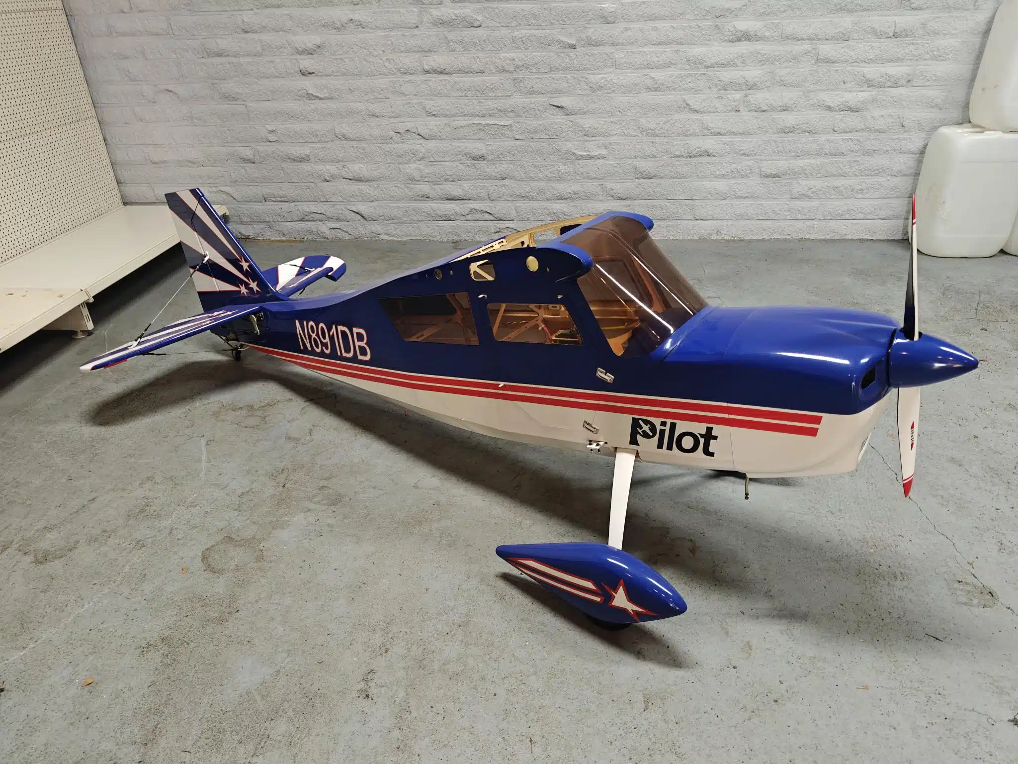 pilot rc decathlon 107 Blauw Wit