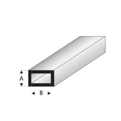 RABOESCH rechthoek buis kunststof 3 X 6 mm 1 m