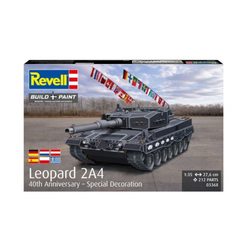 REVELL 03368 lEOPARD 2A4 - Speciale decoratie 40-jarig jubileum
