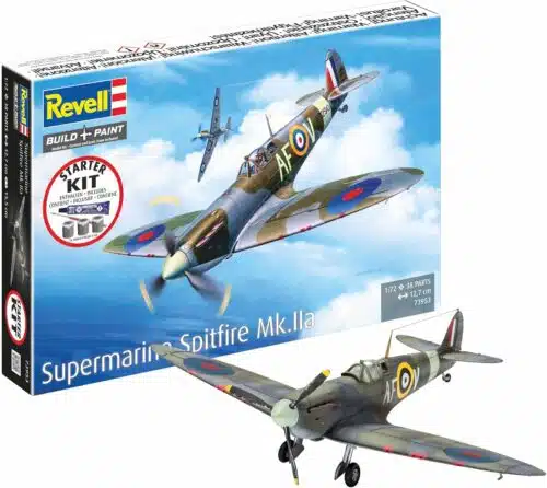 REVELL 73953 Supermarine Spitfire Mk.IIa Starter Kit Plastic met verf en lijm