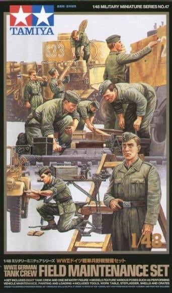 Tamiya 32547 Duitse tankbemanning veldonderhoud WWII
