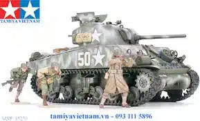 Tamiya 35250 US-M4A3 Sherman 75mm gun Late