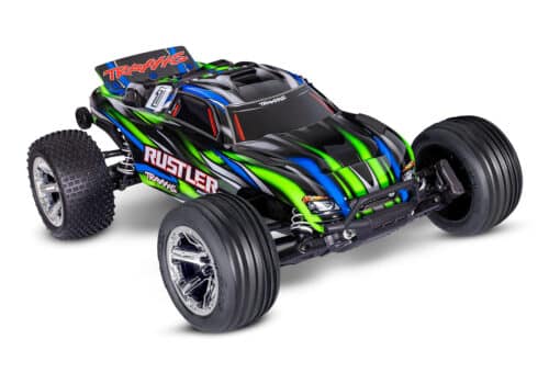Traxxas 37354-4 Groen Rustler 2WD brushless RTR excl. accu en lader
