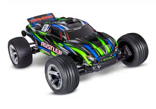 Traxxas 37354-4 Groen Rustler 2WD brushless RTR excl. accu en lader
