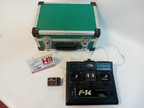 Gebruikte Robbe Futaba F14 40Mhz FM Zender en PP-R118F ontvanger