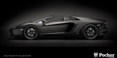 Pocher HK121F Lamborghini Aventador LP700 4 ROADSTER NERO NEMESSIS