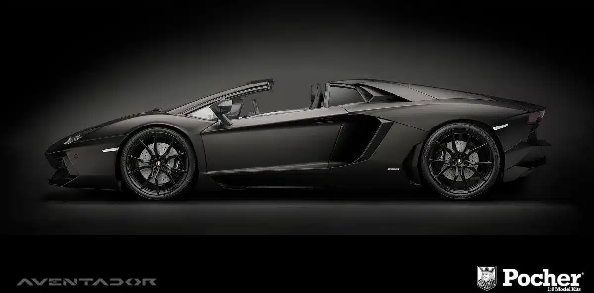 Pocher HK121F Lamborghini Aventador LP700 4 ROADSTER NERO NEMESSIS