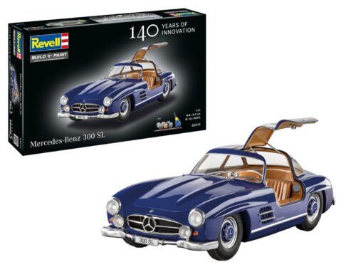 REVELL 05614 Mercedes Benz 300 SL 140 jaar of innovation inclusief verf, lijm en kwast