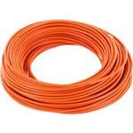 STROOM DRAAD ORANJE DUN 1 MM 0,14² MM 10 METER SOEPEL