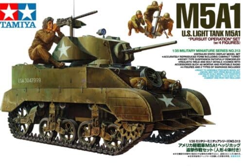 TAMIYA 35313 M5A1 U.S light tank