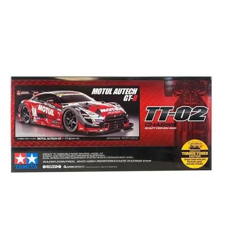 Tamiya 58625 RC Motul Autech GT-R TT 02 met Carson brushless combo