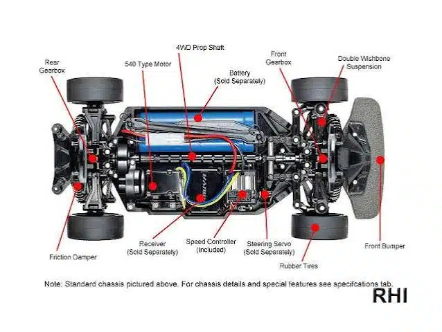 Tamiya 58625 RC Motul Autech GT-R TT 02 met Carson brushless combo