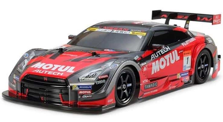 Tamiya 58625 RC Motul Autech GT-R TT 02 met Carson brushless combo