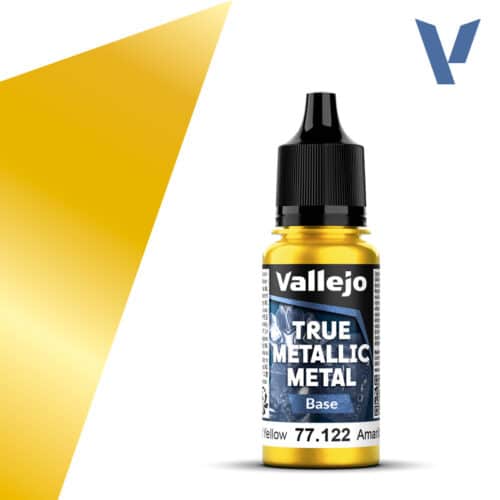 Vallejo 77122 True Metallic Metal BASE0 Radiant Yellow