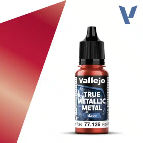 Vallejo 77126 True Metallic Metal BASE Ruby Red