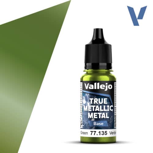 Vallejo 77135 True Metallic Metal BASE Amber Green