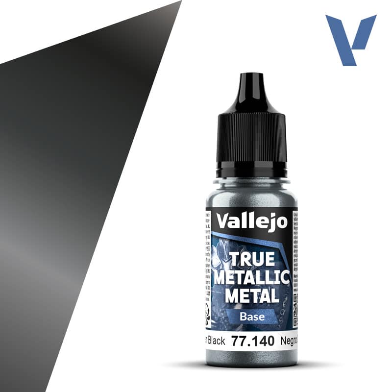 Vallejo 77140 True Metallic Metal BASE - Obsidian Black