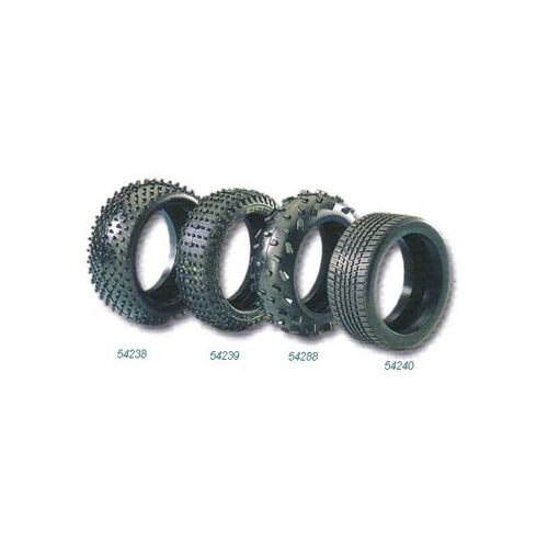 Carson 54288 1/8 scale RC buggy block pattern tires with spikes set van 2 stuks