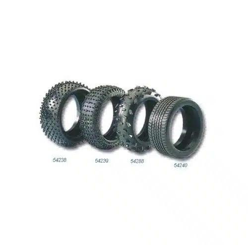 Carson 54288 1/8 scale RC buggy block pattern tires with spikes set van 2 stuks