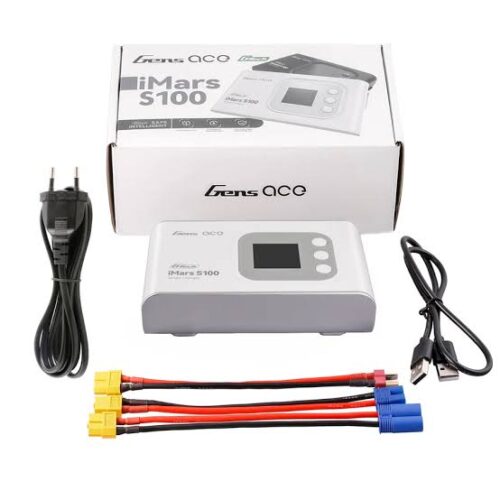 Gens ace Imars S100 smart charger Multifunctionele modelbouwlader 10 A Li-poly, Li-ion, LiHV, LiFePO, NiMH Batterijherkenning