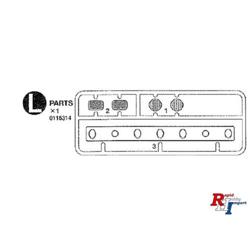 Tamiya 5314 L-Parts (glasses orange) Knight Hauler56314