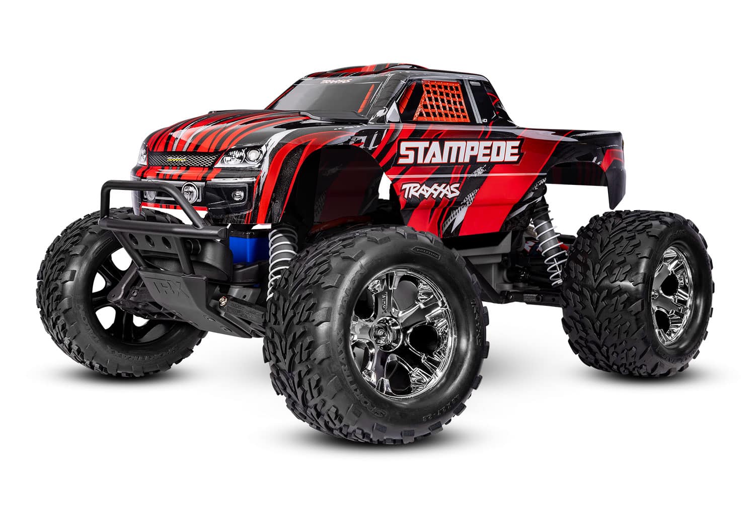 Traxxas 36354-8-RED Stampede 2WD Electro Monster-Truck Red RTR Met accu en snellader