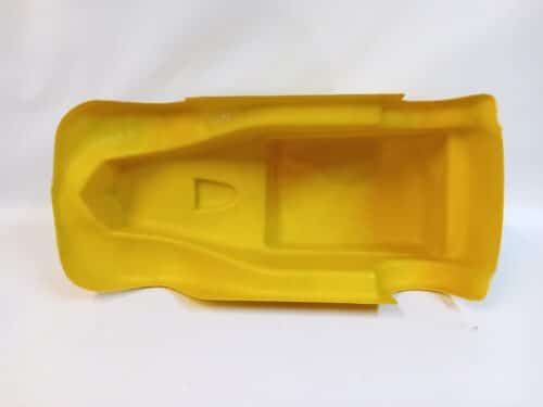 Gele hotrod body voor RC auto lengte 65 cm, breedte 30, hoogte 25 cm