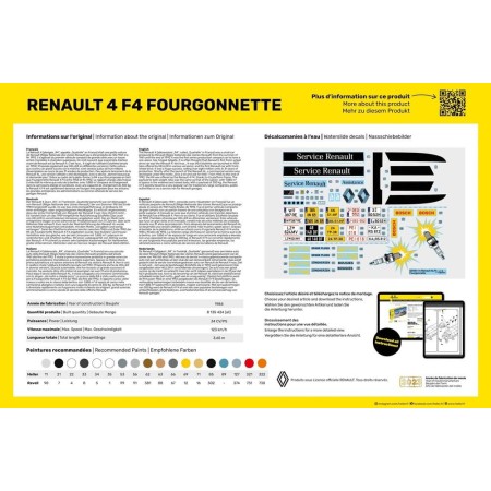 Heller 82700 Renault 4 F4 Fourgonette